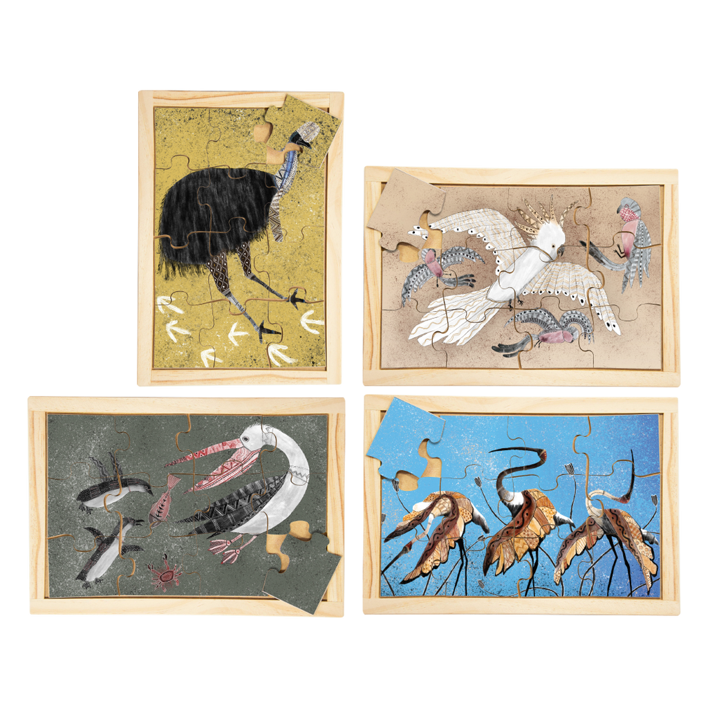 Indigenous Birds Puzzle Set with FREE Posters