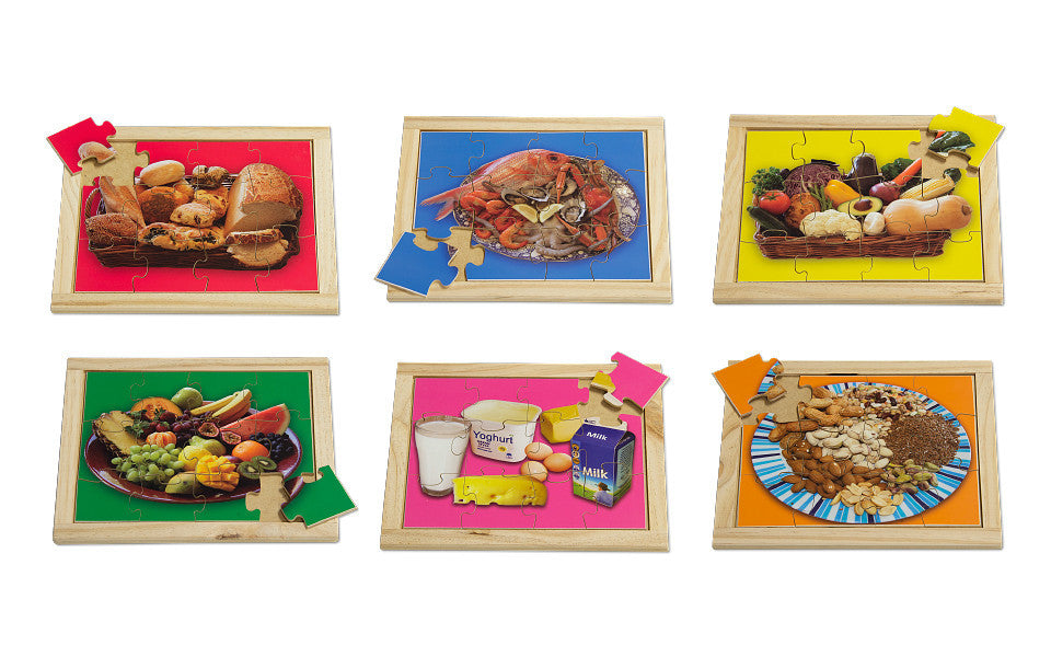 Small Healthy Food Puzzle Set with FREE Posters