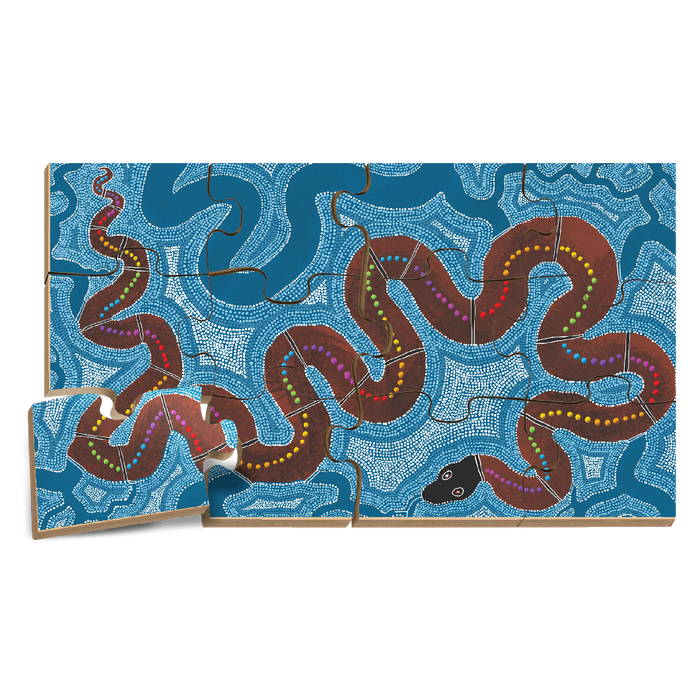 The Rainbow Serpent Floor Puzzle