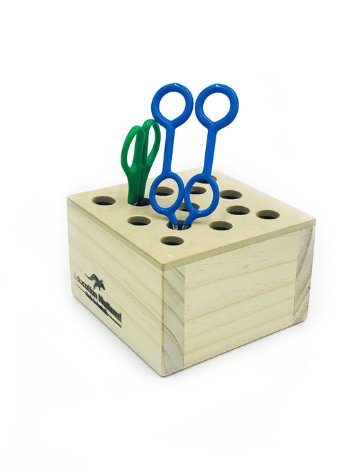 Wooden Scissors Storage Box